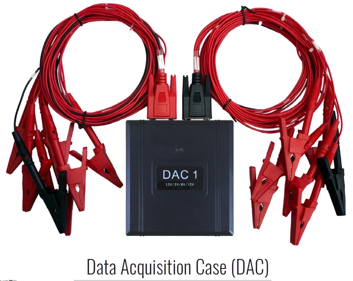 PITE3980 Data Acquisition Case with red and black cell voltage leads